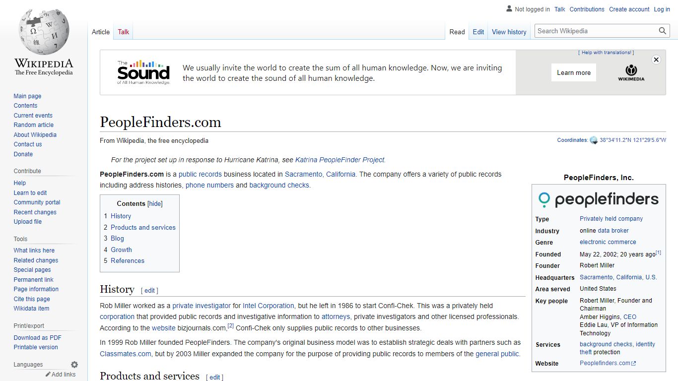 PeopleFinders.com - Wikipedia